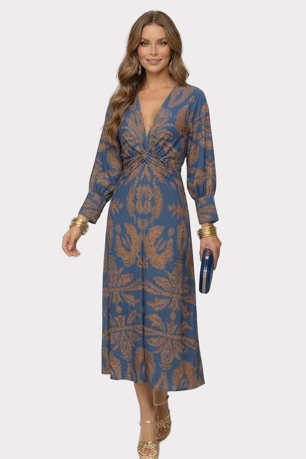 INDIA | Vestido Maxi con Escote en V