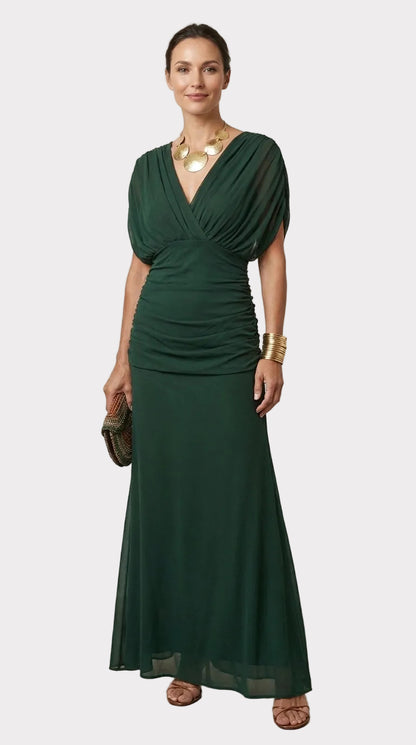 ROSANNA | Vestido largo floral con escote en V