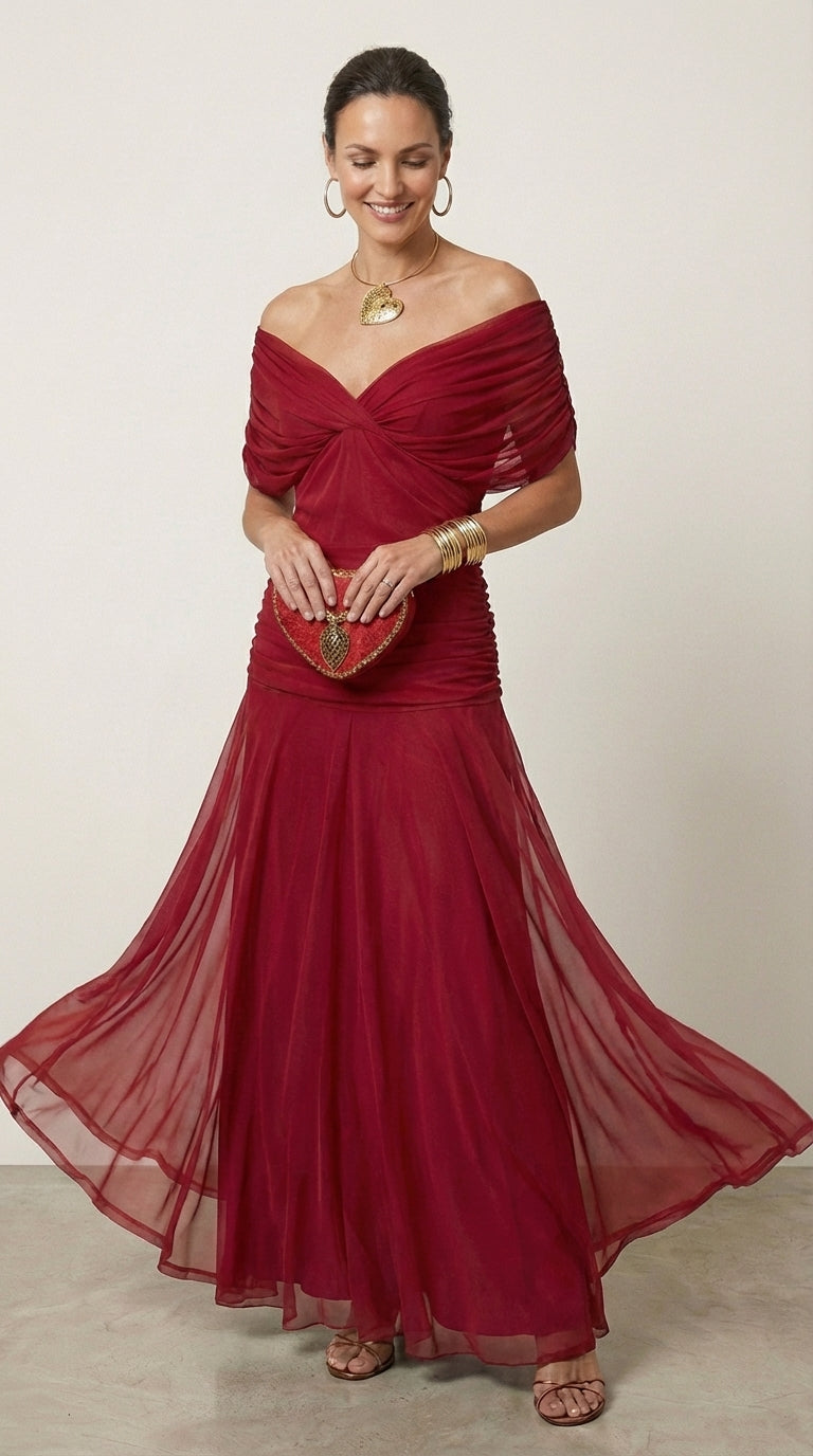 ROSANNA | Vestido largo floral con escote en V