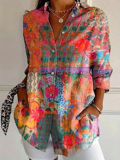 SINA™ | Blusa con estampado colorido