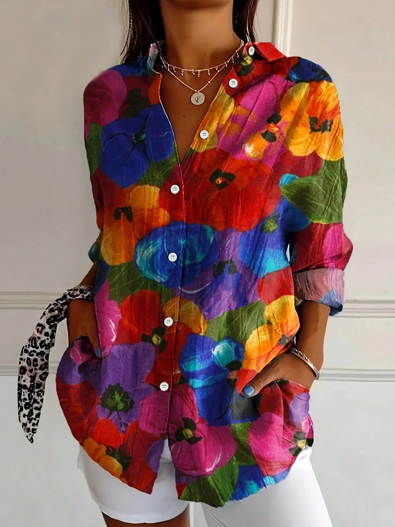 SINA™ | Blusa con estampado colorido