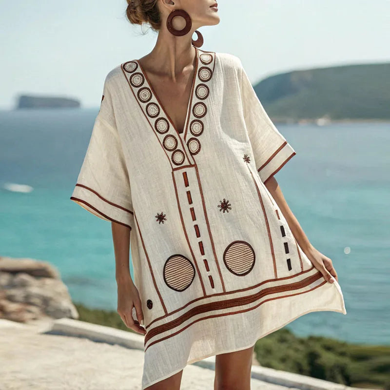 Gwen - Elegante y Cómoda Vestido de Playa para Días Calientes