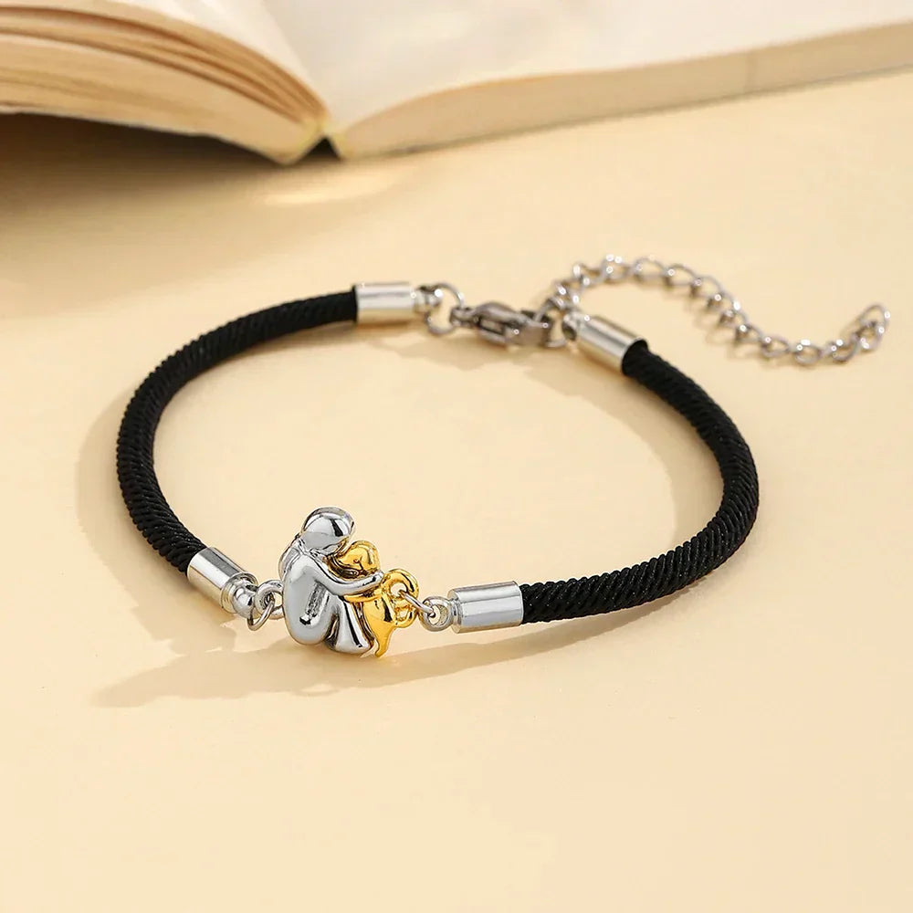 ANNE | Pulsera con cordón e icono de perro