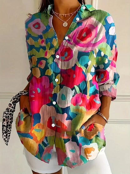 SINA™ | Blusa con estampado colorido