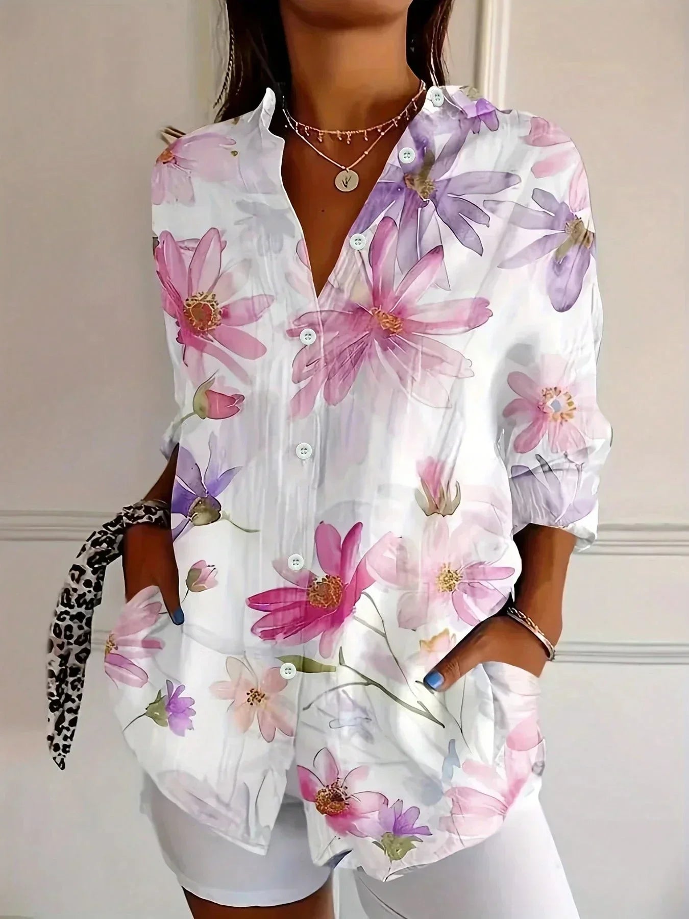 SINA™ | Blusa con estampado colorido