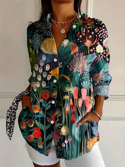 SINA™ | Blusa con estampado colorido