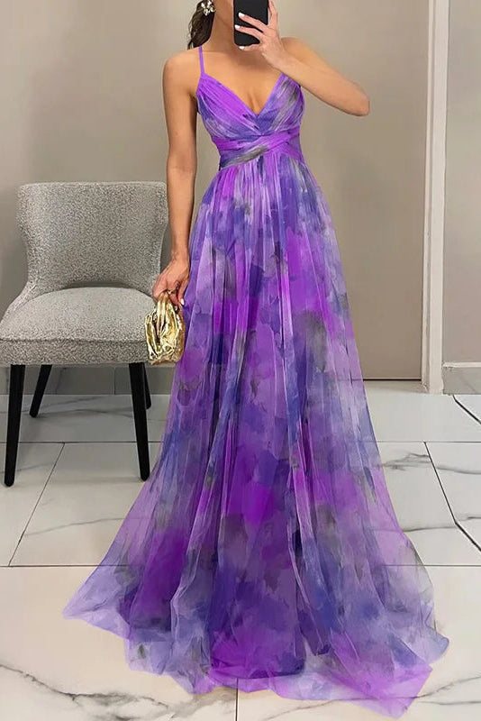 GISELLA | Maxi vestido encantador con estampado floral