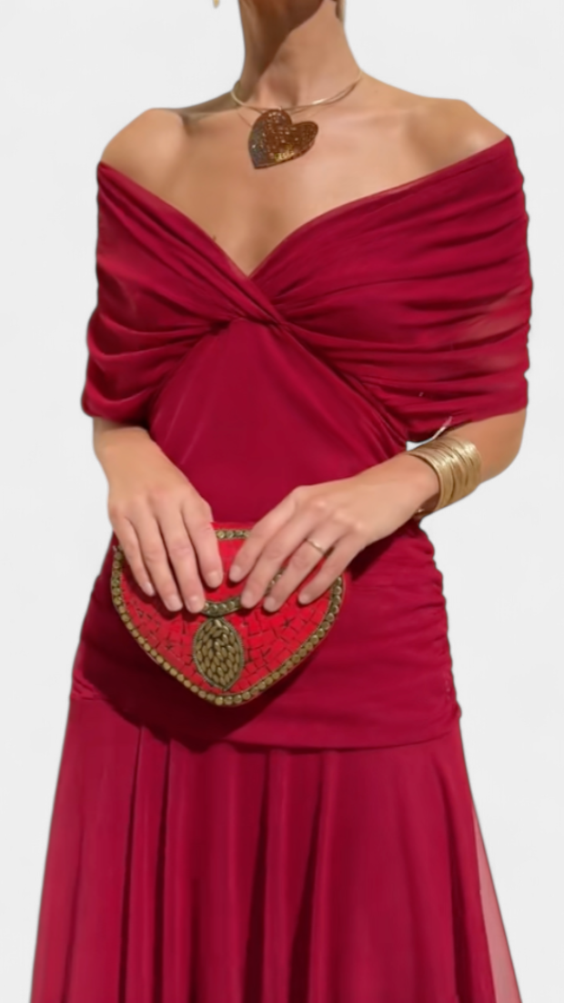 ROSANNA | Vestido largo floral con escote en V