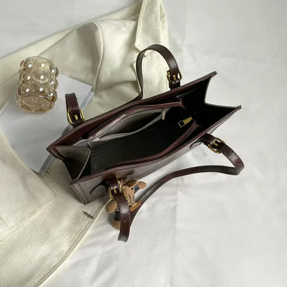 LENNA | Bolso de hombro vintage de piel vegana