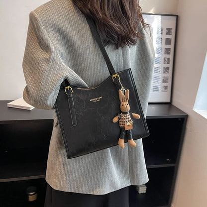 LENNA | Bolso de hombro vintage de piel vegana