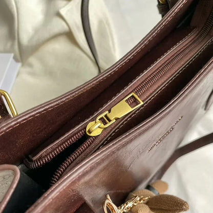 LENNA | Bolso de hombro vintage de piel vegana