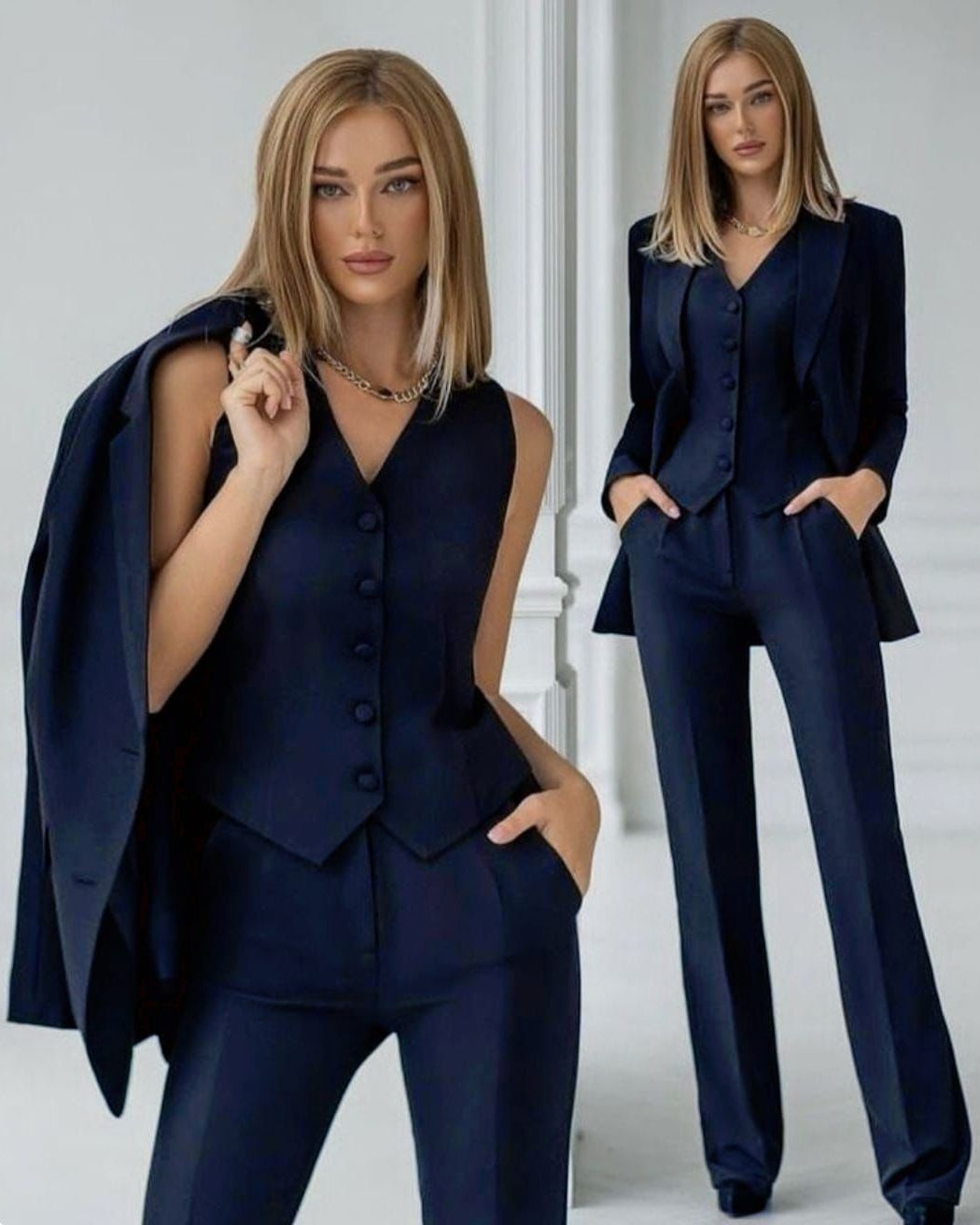 Traje MARTINA (Chaqueta + Pantalón + Chaleco)