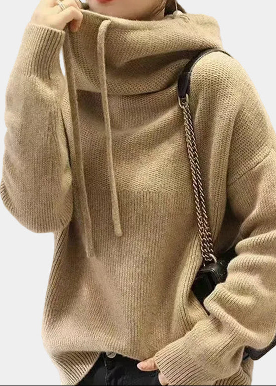 CHARLOTTE | Suéter de cuello alto de lana merino