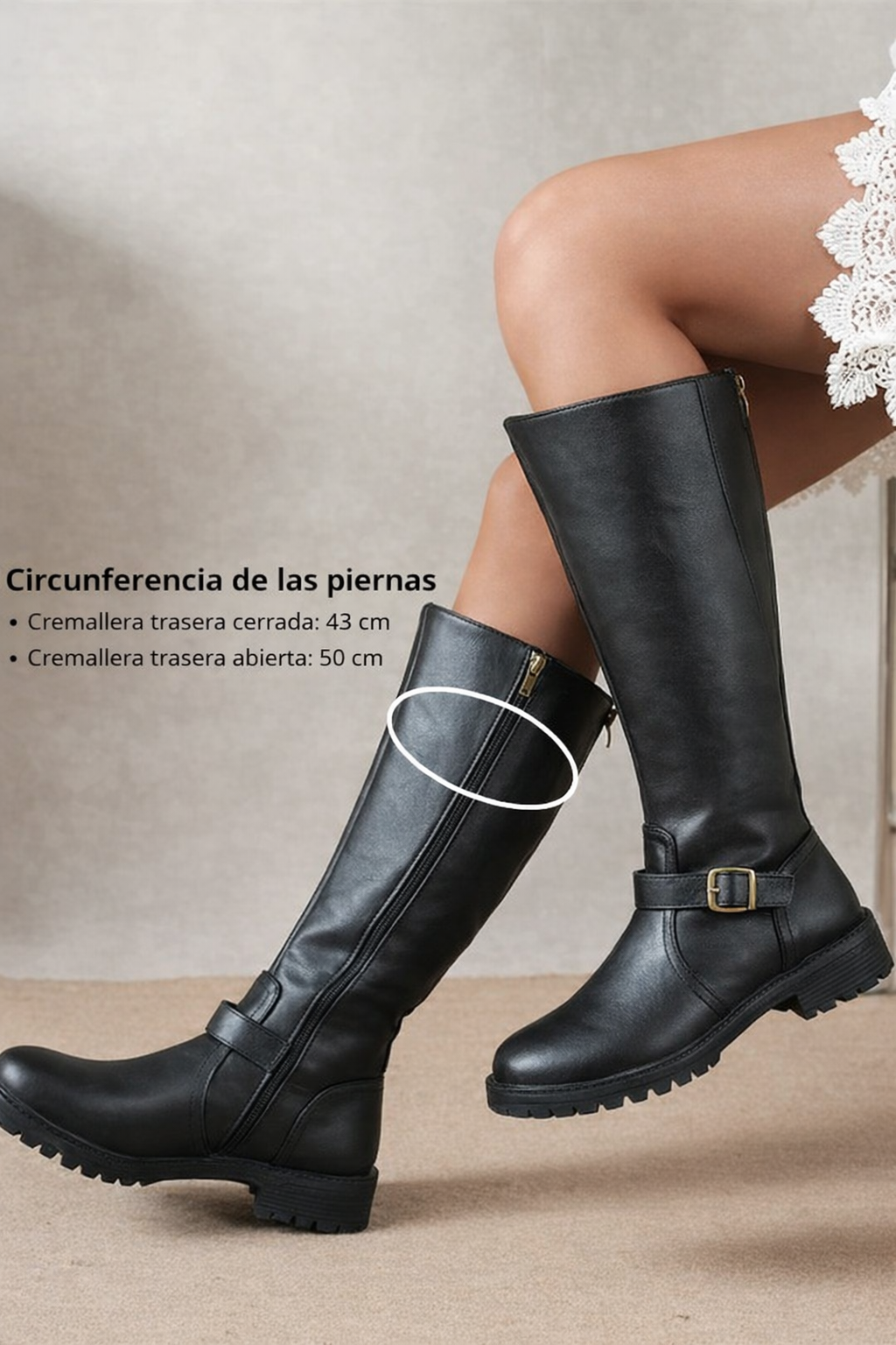 Rosalba™ | Botas elegantes de tacón bajo para mujer