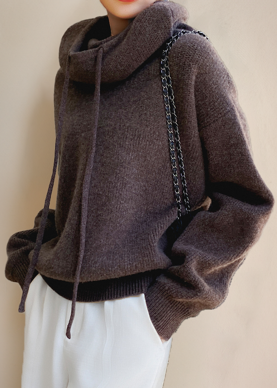 CHARLOTTE | Suéter de cuello alto de lana merino