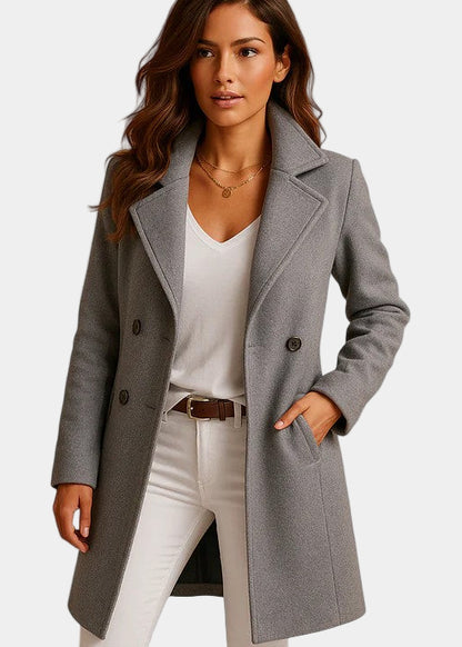 ISABELLA I elegante abrigo con corte clásico