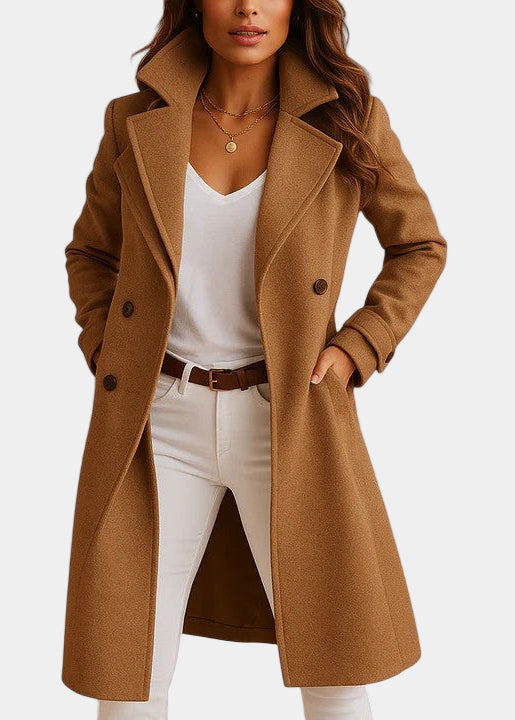 ISABELLA I elegante abrigo con corte clásico
