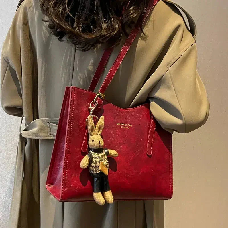 LENNA | Bolso de hombro vintage de piel vegana