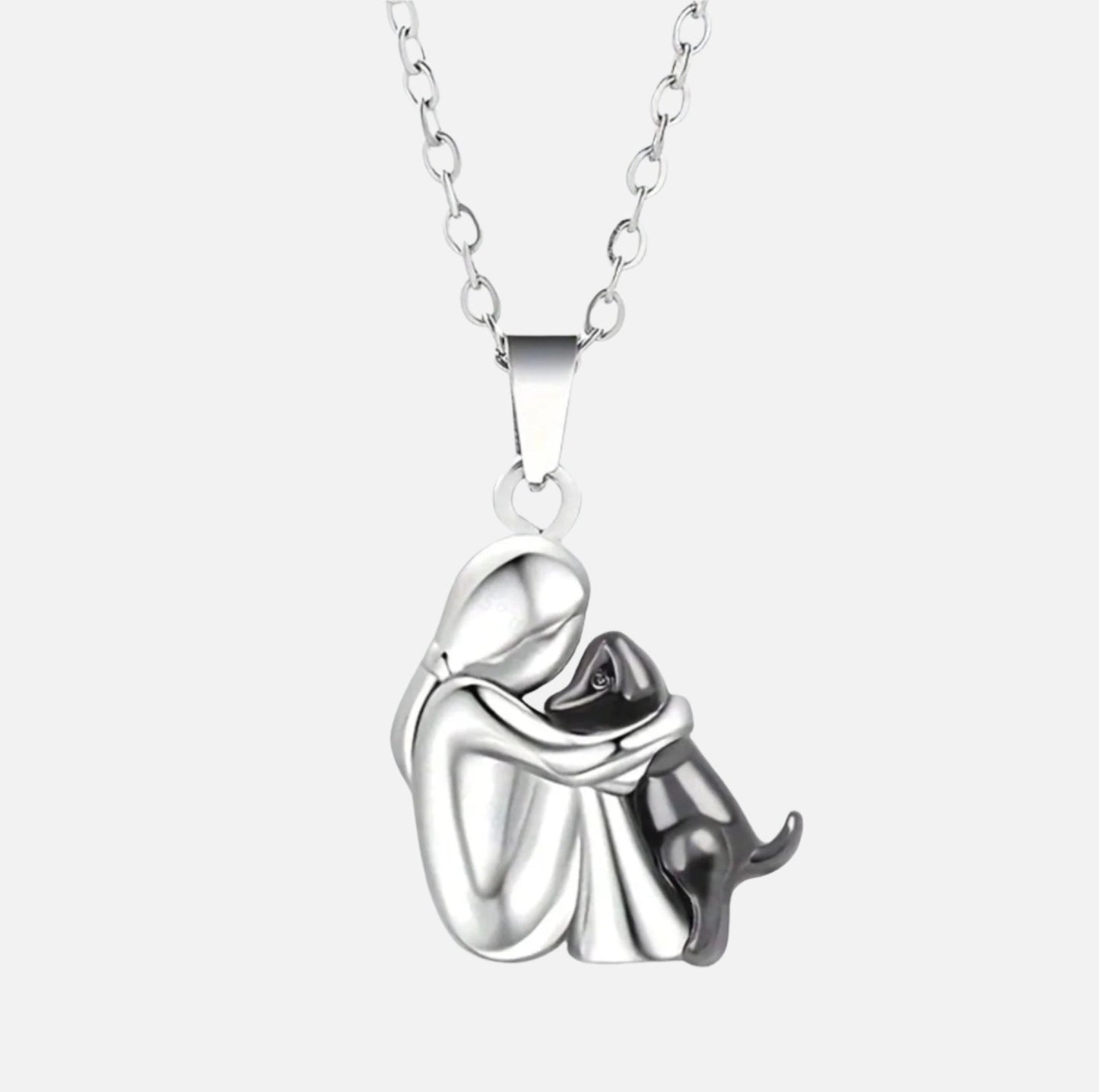 Collar con colgante de abrazo Perro