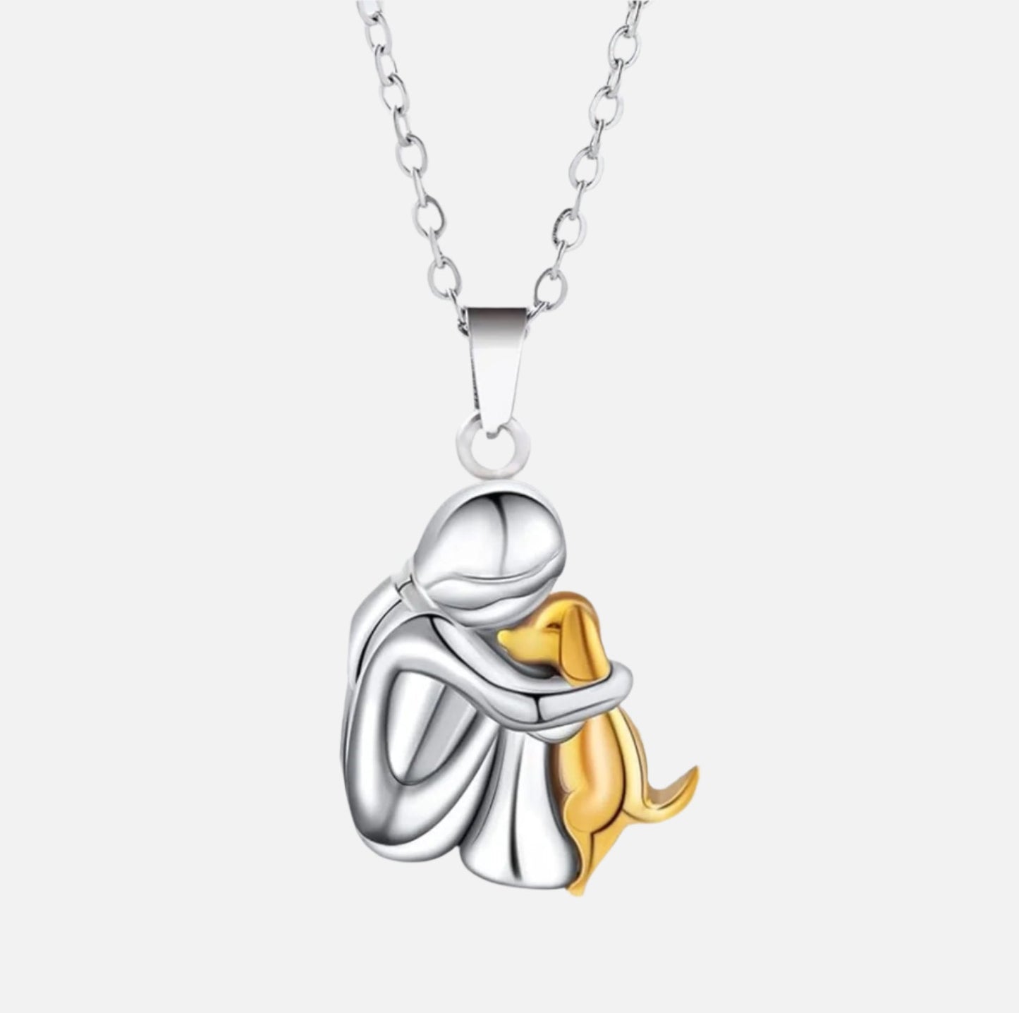 Collar con colgante de abrazo Perro