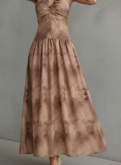 VALENTINA | Vestido maxi floral con hombros descubiertos