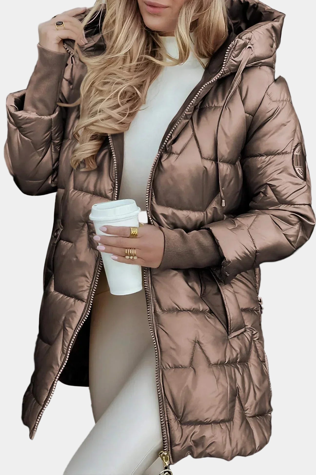 EVRA | Abrigo largo acolchado