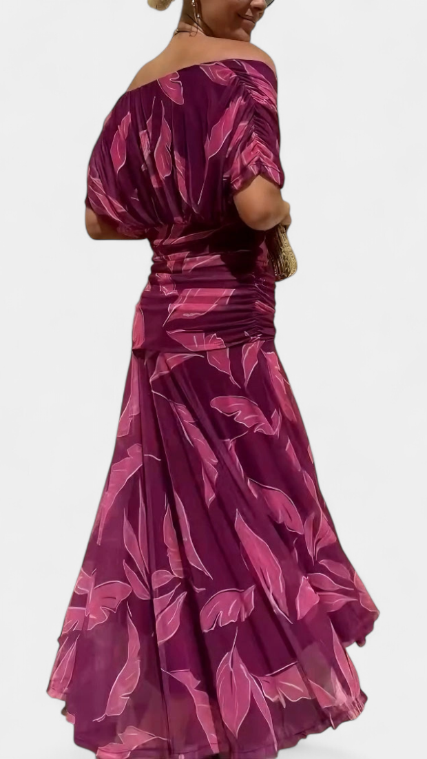 ROSANNA | Vestido largo floral con escote en V