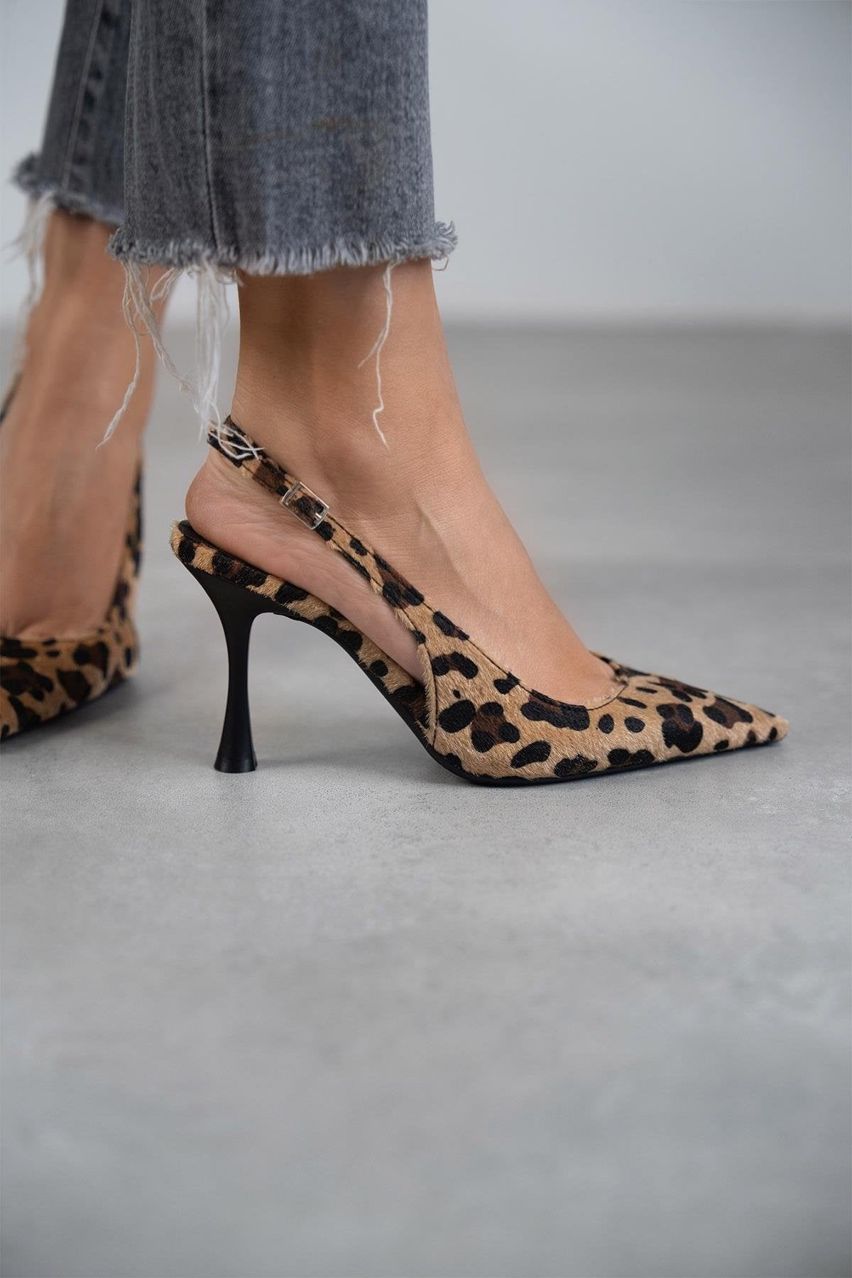 LORENA™|TACONES DE ANTE LEOPARDO