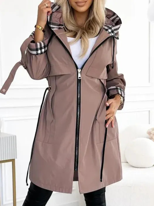OLIVIA | Abrigo impermeable y cortavientos con cremallera