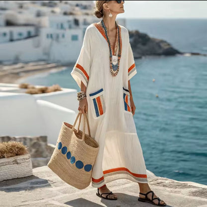 Elegante Mary - Vestido Largo de Playa para un Look Veraniego con Estilo