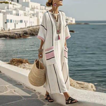 Elegante Mary - Vestido Largo de Playa para un Look Veraniego con Estilo