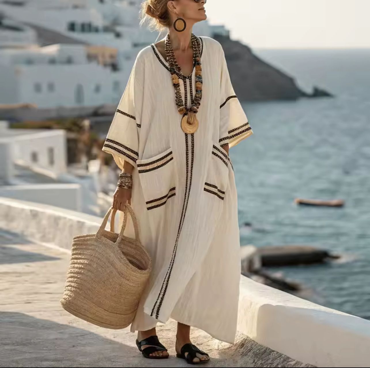 Elegante Mary - Vestido Largo de Playa para un Look Veraniego con Estilo