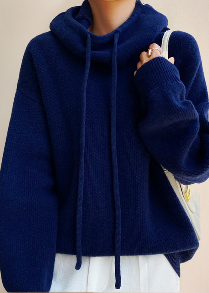 CHARLOTTE | Suéter de cuello alto de lana merino
